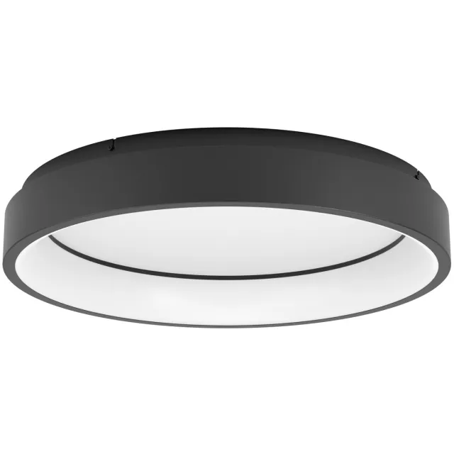 EGLO connect.z Marghera-Z Smart Plafondlamp - Ø 60 cm - Zwart/Wit - Instelbaar RGB & wit licht - Dimbaar - Zigbee