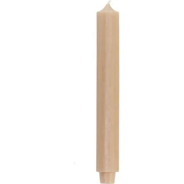Rustik Lys Dinerkaarsen dik (3.2) Iced Apricot 10 stuks Iced Aptricot