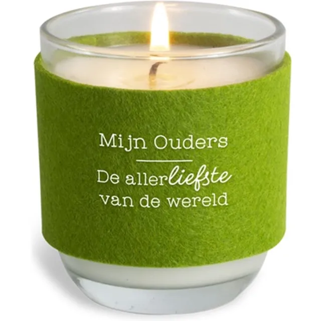 Miko Cosy Candle-mijn ouders-ouders-vader-moeder-kaars wit