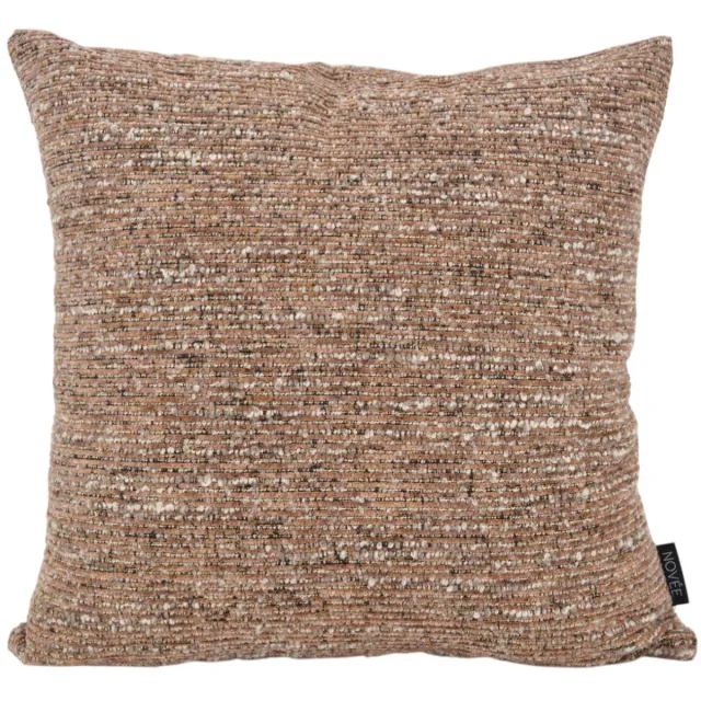 NOVÉE Chenille Kussenhoes 45x45 cm – Bruin/Terra | Luxe Sierkussenhoes | NOVÉE