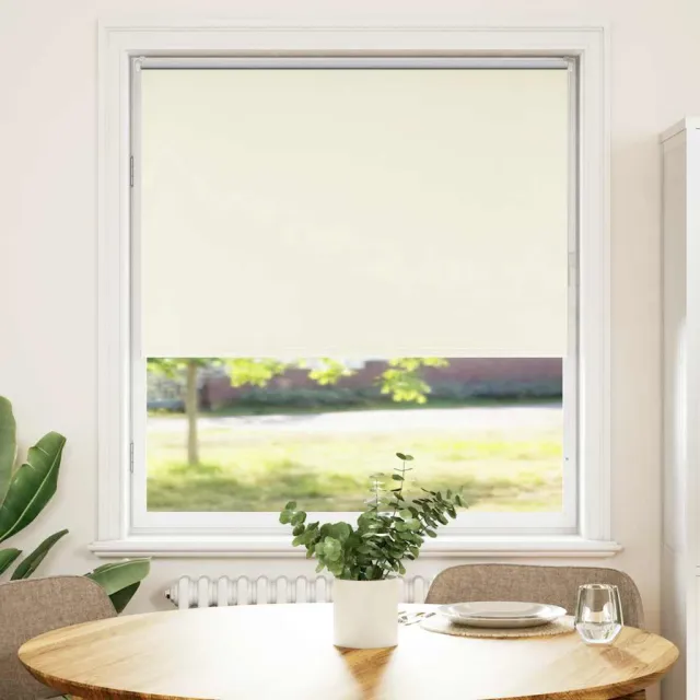vidaXL Rolgordijn verduisterend 100x175cm stofbreedte 95,7cm polyester Wit