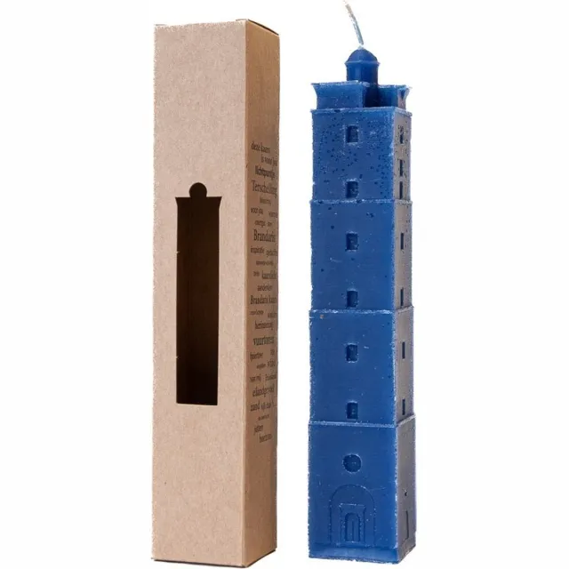 Kaarsen van Torens Brandaris kaars Terschelling - 22 cm - Blauw