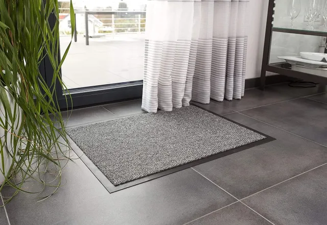Hamat Droogloopmat Spectrum Antraciet 60x80cm. met rubber rug (PER 2 STUKS)