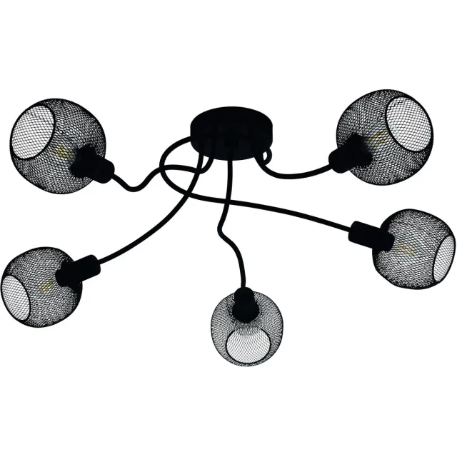 Eglo Wrington 1 Plafondlamp - E14 - Ø 75,5 cm - Zwart