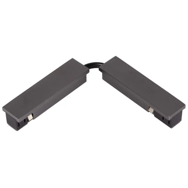 Lucide aluminium railverlichting 17x1.9 cm - zwart/chroom Mat zwart chroom