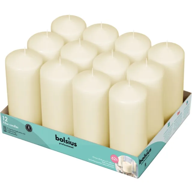 Bolsius Horeca stompkaars - 170/68 - 12 stuks per verpakking - Ivoor