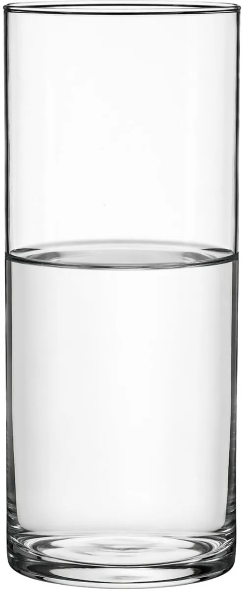 Home & Styling Bloemenvaas - Cilinder vorm - transparant - glas - 12 x 25 cm - rechte cilinder - boeketten - sierrtakken