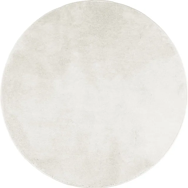 vidaXL Vloerkleed - OVIEDO - laagpolig - Ø - 160 - cm - crèmekleurig