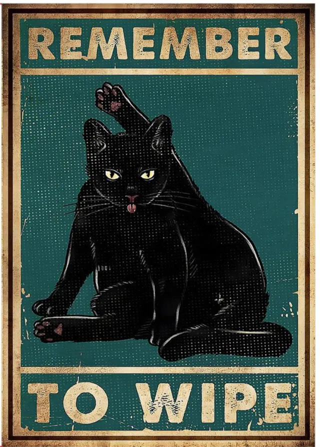 Nivard Are You Pooping Cat - Are You Pooping - Have A Nice Poop - Your Butt Napkins My Lord - Grappige Poster - 21x30cm Verschillend