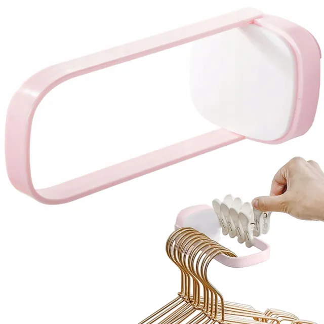 PINGYANG RONGRONG HANDICRAFT Kapstok - Muurbevestiging - Dubbele Organizer - Roze