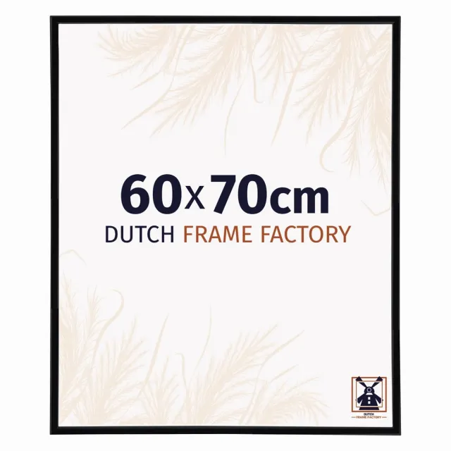 Dutch Frame Factory Fotolijst 60x70 cm - Kunststof - Zwart Hoogglans - Angers
