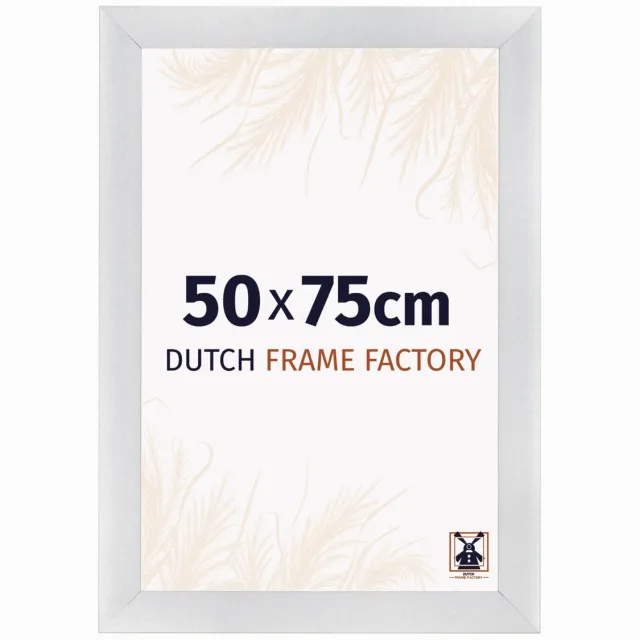 Dutch Frame Factory Fotolijst 50x75 cm - MDF - Zilver Mat - Praag