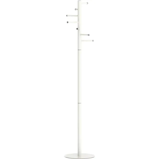 Maul kapstok Caurus metaal, hoogte 177 cm, 7 ophangrails, wit RAL9010