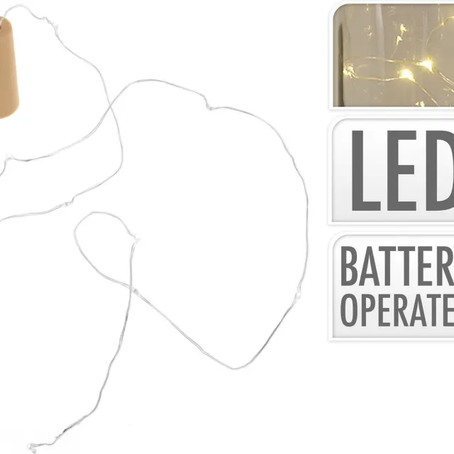 DecorativeLIghting Kurk met 8 LED lampjes