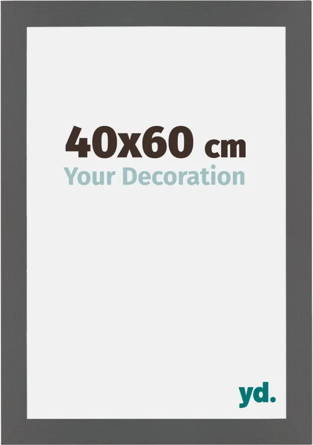 yd. Your Decoration - Fotolijst 40x60 cm - MDF - Antraciet - Mura