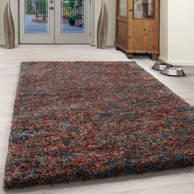 Muratap Rainbow Soft Shaggy Hoogpolig Vloerkleed Terra- 140x200 CM Oranje