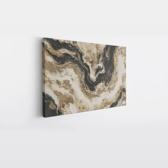 Saammp Canvas Schilderij - Marmer - Abstract - 70x50 - Foto op canvas - Wanddecoratie - Muurdecoratie Woonkamer - Slaapkamer decoratie - Canvas Print Multicolor