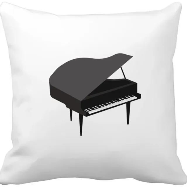 Akyol piano Kussen hoes - Muziek - muzikanten - vleugel - 40 bij 40 cm Multicolor