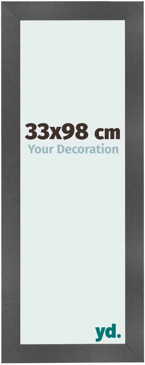 yd. Your Decoration - Fotolijst 33x98 cm - MDF - Zwart Mat - Pisa