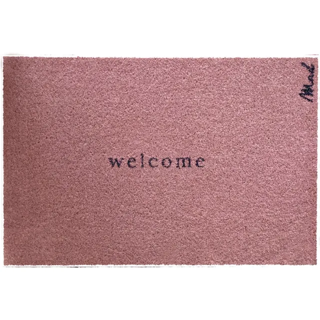 Mad About Mats ABEL - deurmat - welcome - schoonloop/scraper - wasbaar - 50x75cm dusty pink
