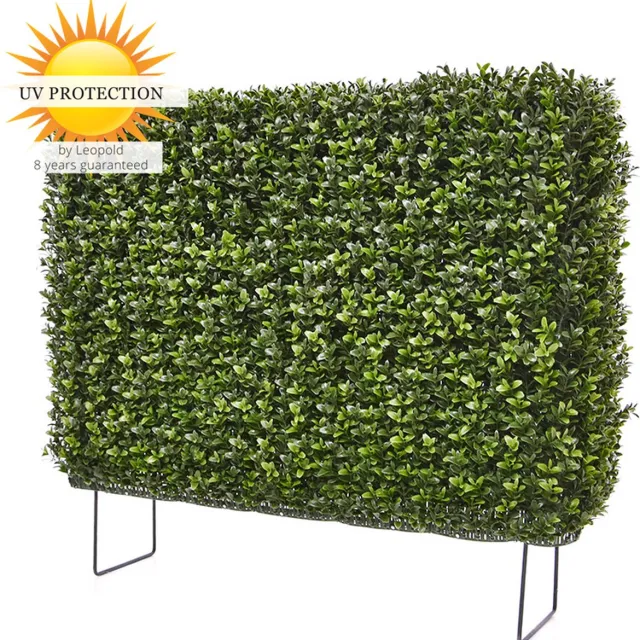LeopoldFlora Kunst buxus haag 80x25x56 cm uv Groen