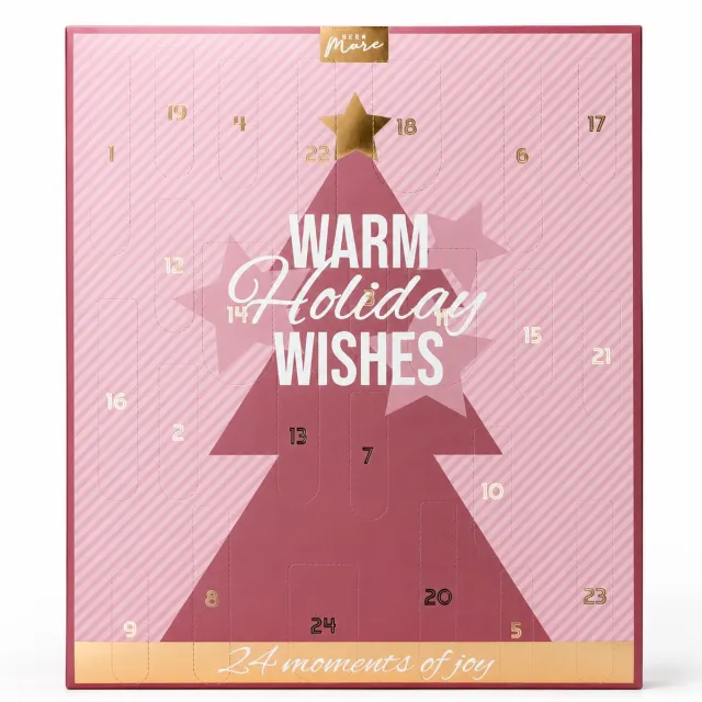De La Mare Luxe Adventskalender Warm Holiday Wishes Rose