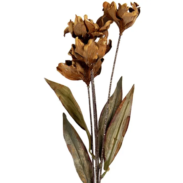 Clayre & Eef Kunstbloem 8x5x60 cm Beige Kunststof