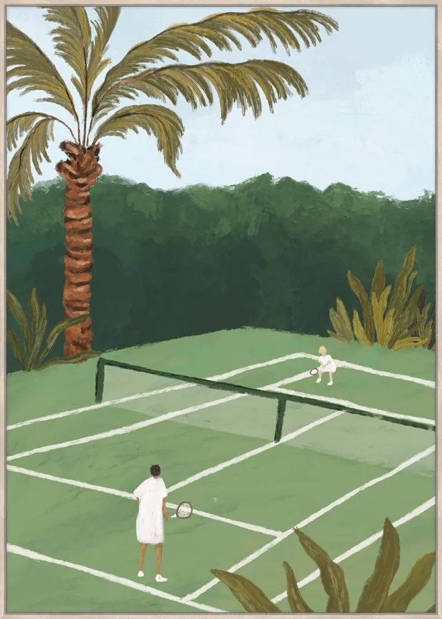 homebound by ky Schilderij 60x80cm Match Point Groen