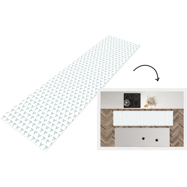 KitchenYeah Keukenloper - Loper keuken - Geometrie - Patronen - Abstract - 240x60 cm - Keukenloper vinyl Multicolor