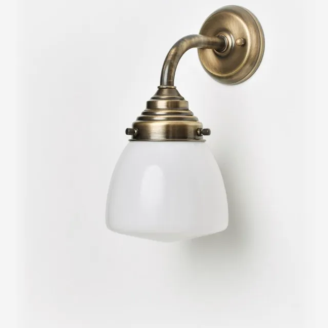 Coloured by Art Wandlamp Schoolbol Small Curve Brons - Art Deco Trade