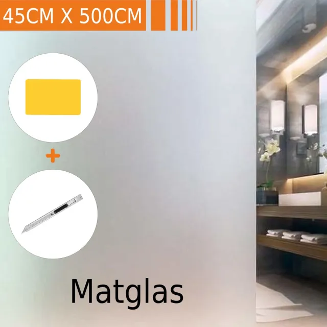 Simple Fix Raamfolie Mat 45x500 cm - Geschikt voor HR++/HR+++ glas - Zelfklevend zonder Lijm - Statische Plakfolie - Anti Inkijk - Zonwerend & Isolerend