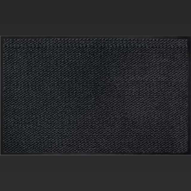Vintag Schoonloopmat 80 × 50 cm – Deurmat voor Binnen – Antraciet