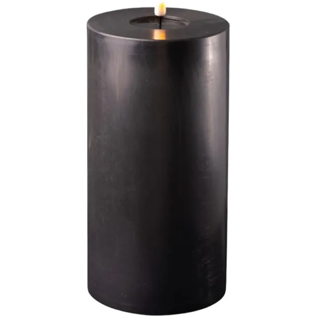 Deluxe Homeart Led Kaars Zwart 10.0 x 20.0 cm