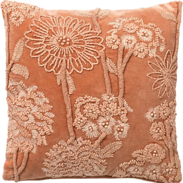 Hoii MARLENE | sierkussen 45x45 cm | Muted Clay | roze | Hoii | met duurzame kussenvulling
