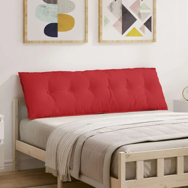 vidaXL Rugkussen Rood 160 x 50 x 19 cm Stof