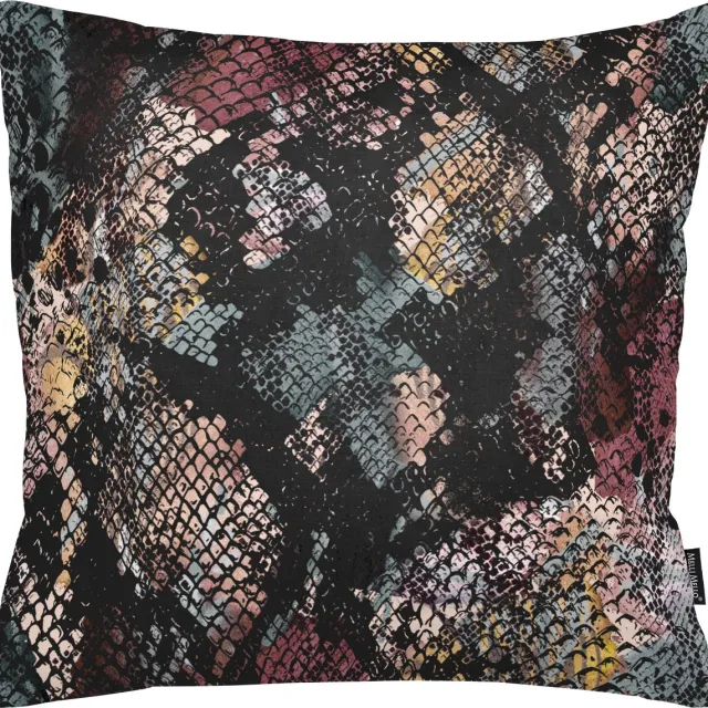 Melli Mello Keep me Wild - Sierkussen - 45x45cm - Zacht - Modern - Inclusief Vulling - Slangenprint