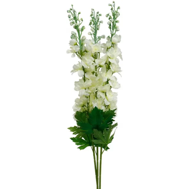 Viana Delphinium Witte Kunstmatige Delphinium Zijden Bloemen Kunstbloemen 3s