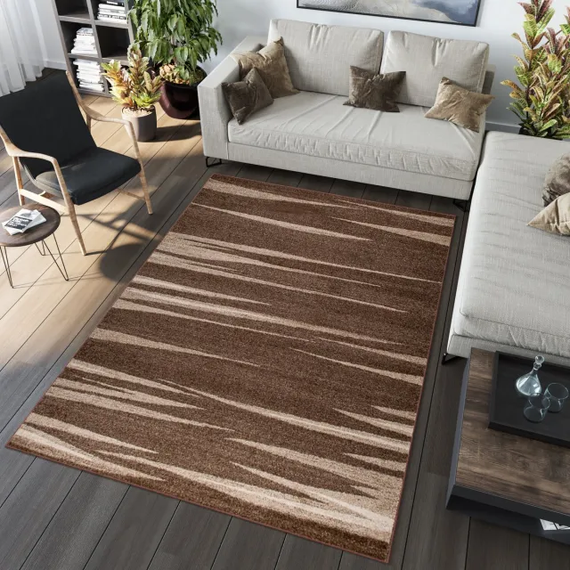 Tapiso Sari Vloerkleed Tapijten Karpetten Slaapkamer Maat- 300x400 Bruin 3