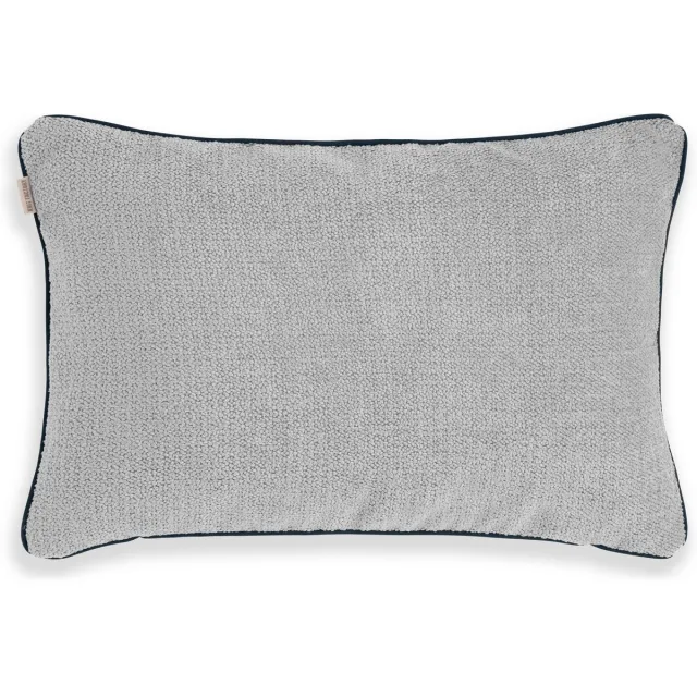 Knit Factory Snooze Sierkussen - Rechthoekig kussen - Kussen woonkamer - Bank kussen - Decoratie kussen - Licht Grijs - 60x40 cm - Rechthoekig kussen - Superzacht en pluizig - Kussenhoes inclusief kussenvulling