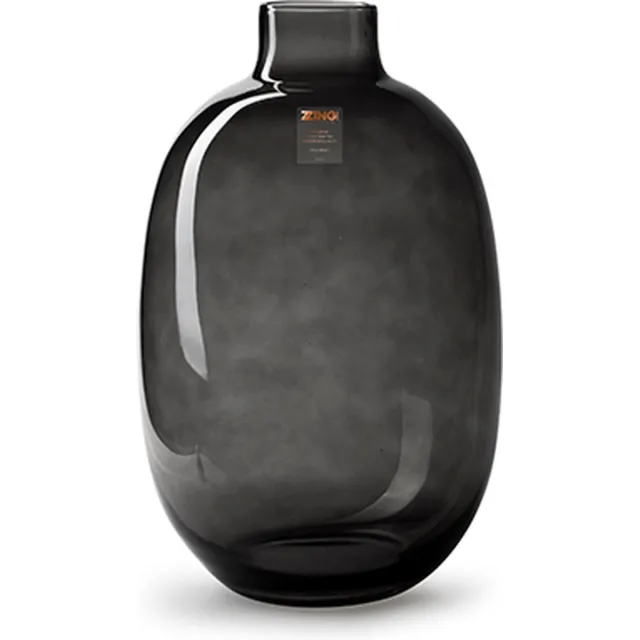 Zzing vaas 'madonna' smoke h35 d22 cm grijs