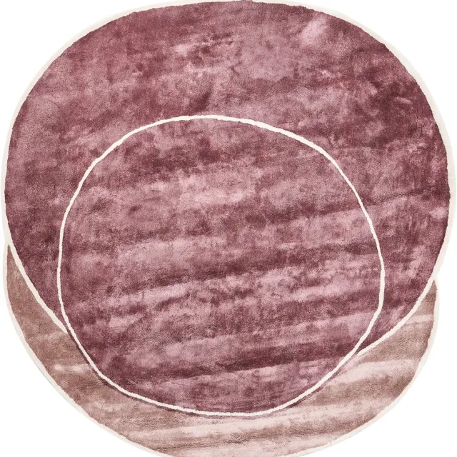 Beliani KANRACH - Vloerkleed - Roze - 200 x 200 cm - Viscose