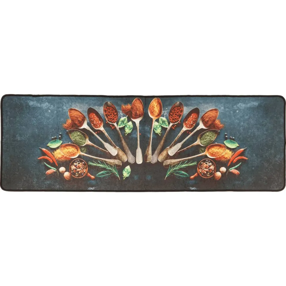 vidaXL Keukenmat wasbaar 60x180 cm meerkleurig