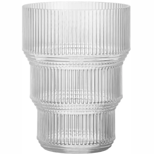 Kosta Boda Pavilion vaas H17.3cm D13.3cm helder wit