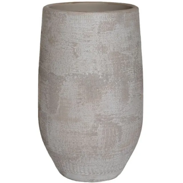 HS Potterie Kobe vaas Beige 19 x 30 wit