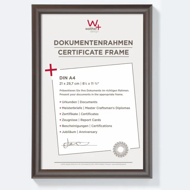 Walther Trendstyle - Kunststof lijst - Fotoformaat 21x29.7 cm (DIN A4) - Staal