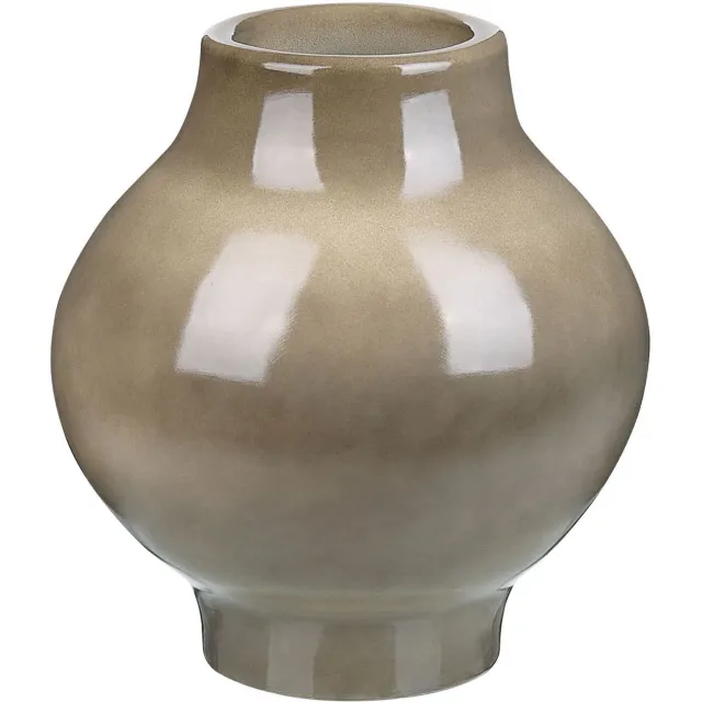 Beliani MAGAN - Bloemenvaas - Taupe - 25 cm - Terracotta Beige
