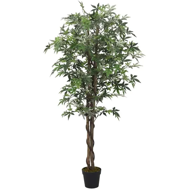 vidaXL Kunstplant esdoornboom 224 bladeren 80 cm groen