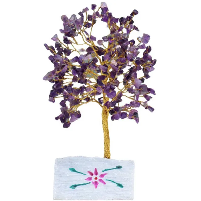 AW Gifts Amethist edelsteenboom - 320 stenen Paars