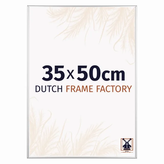 Dutch Frame Factory Fotolijst 35x50 cm - Aluminium - Zilver Hoogglans - Kampen