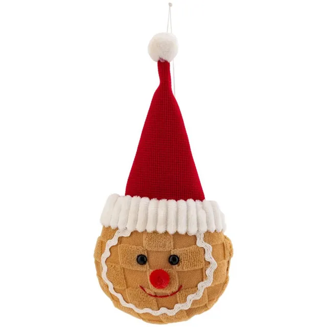 Feeric lights & Christmas Tête de pain d'épices de Noël 18 cm Marron caramel